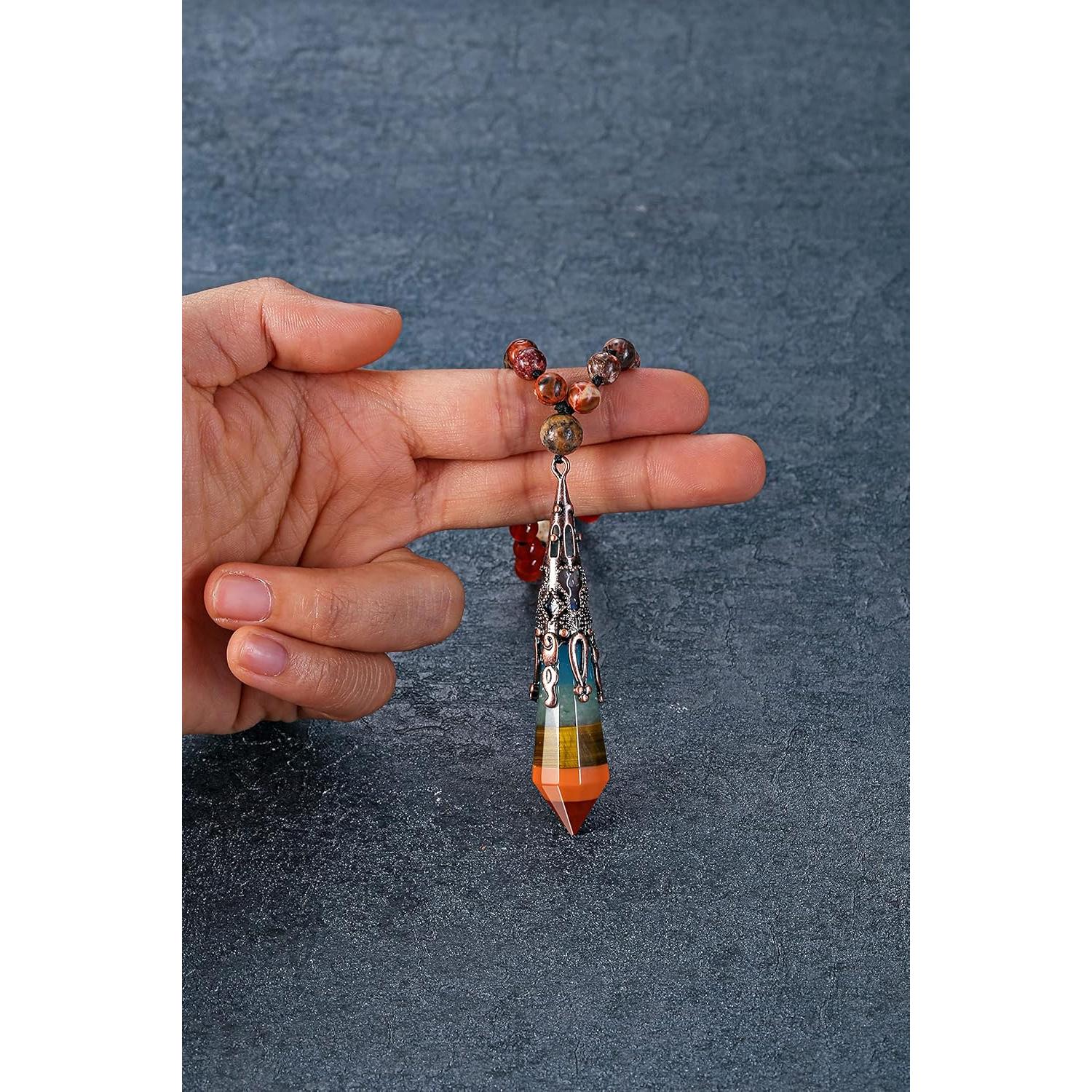 Collar Mala 108 Cuentas Chakra Jovivi con Colgante Reiki