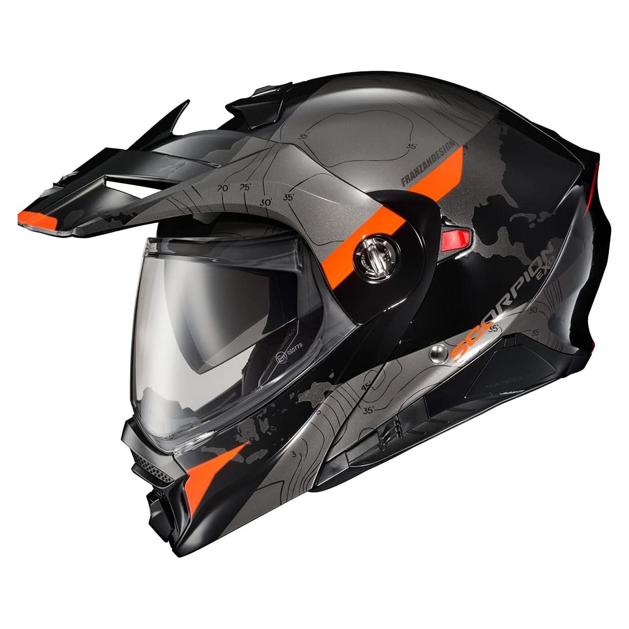 Casco Modular ScorpionEXO AT960 Aventura Naranja XX-Large