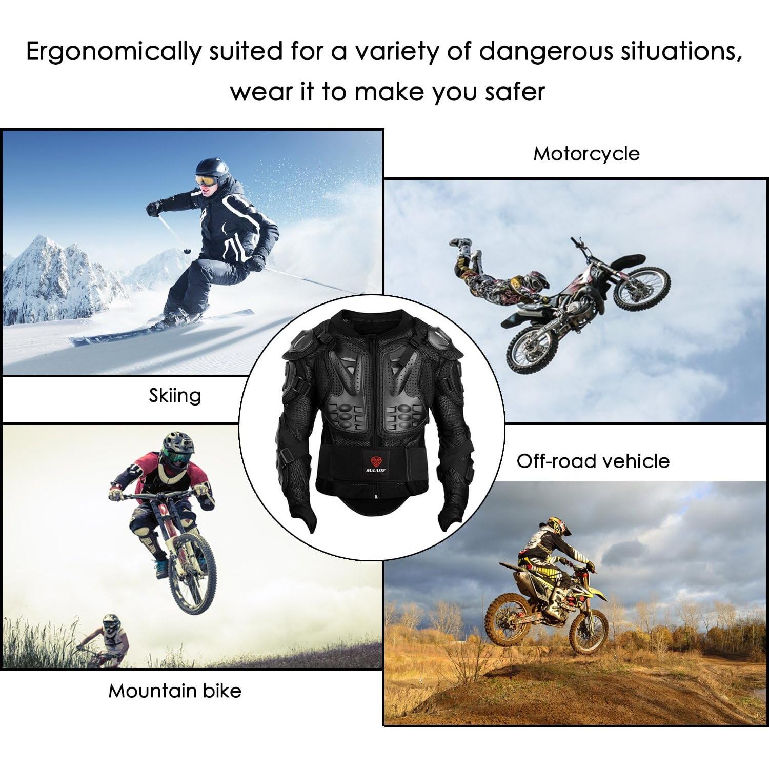 Chaqueta Protectora de Motocicleta GuTe XL - Armadura Completa