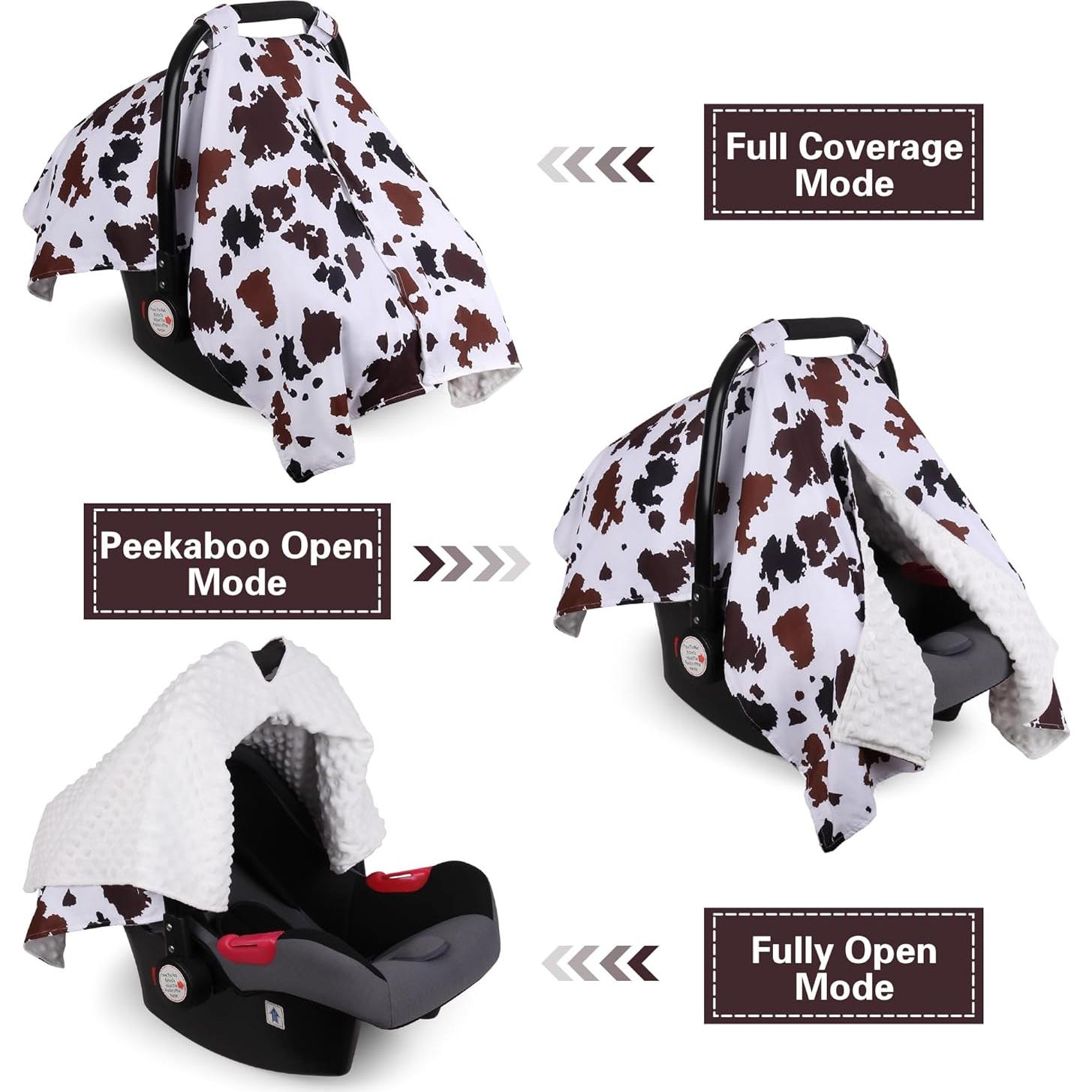 Cubierta de Asiento de Coche Rquite para Bebé Estampado Vaca