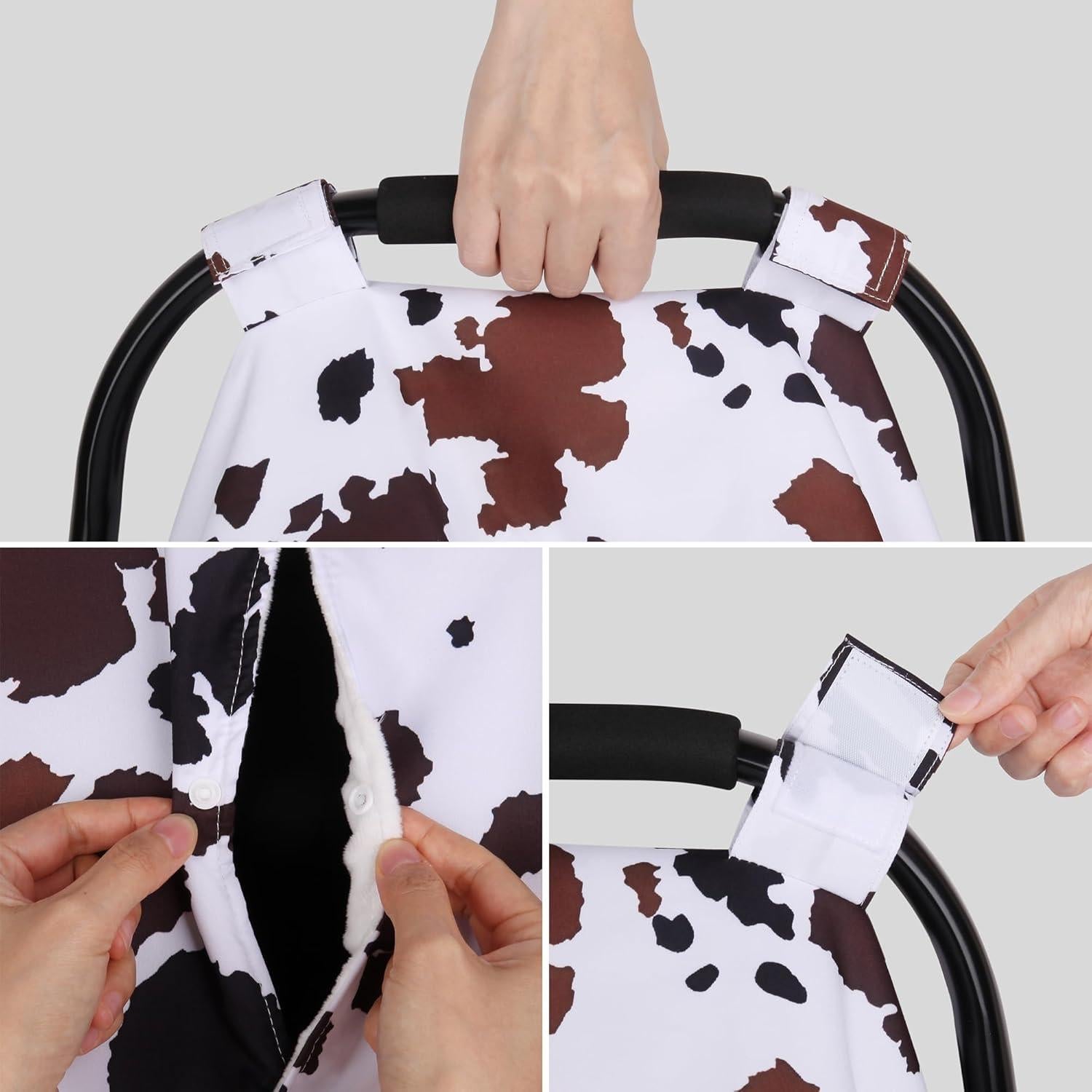 Cubierta de Asiento de Coche Rquite para Bebé Estampado Vaca