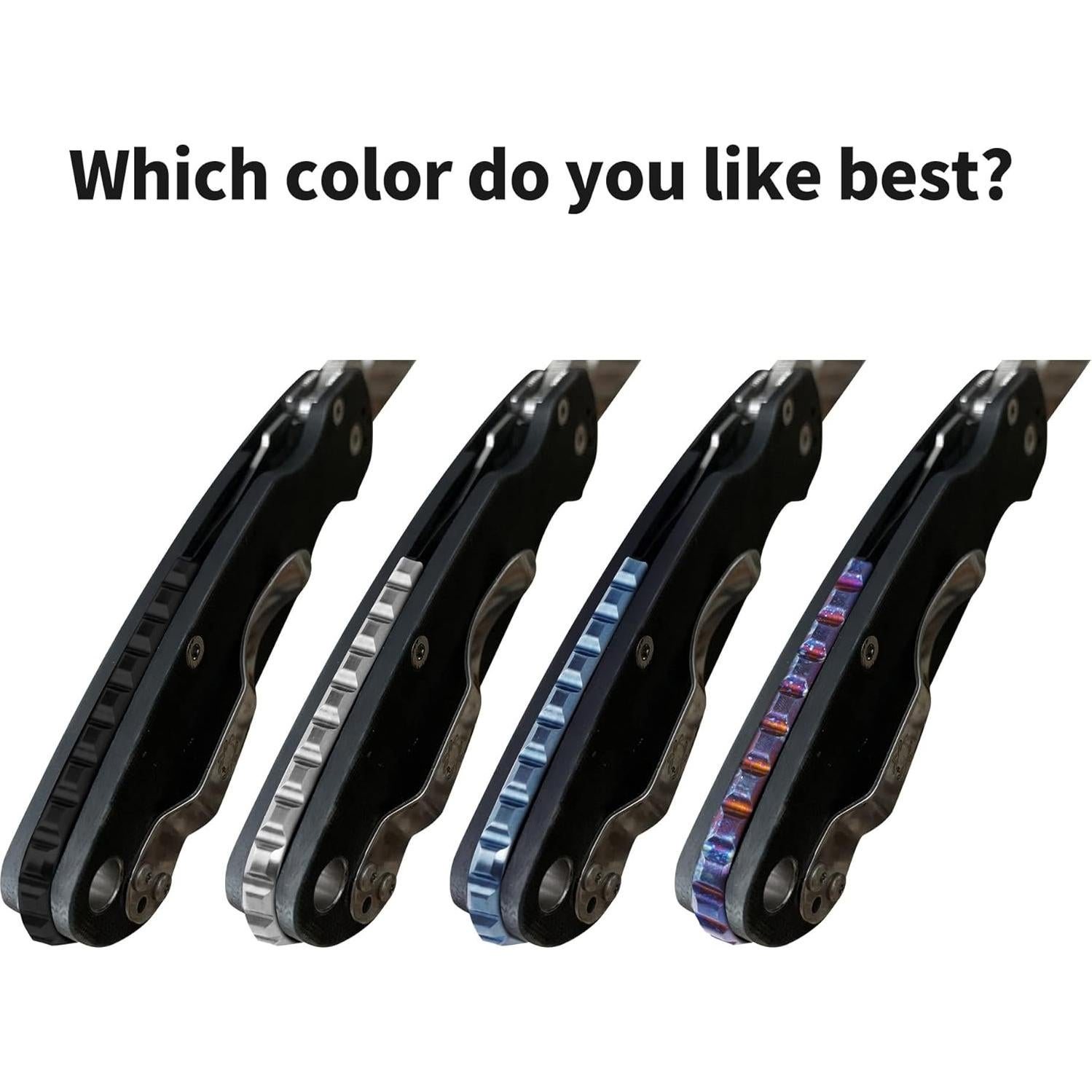 Separador Trasero Qtcial para Cuchillo Spyderco Paramilitary 2 Negro