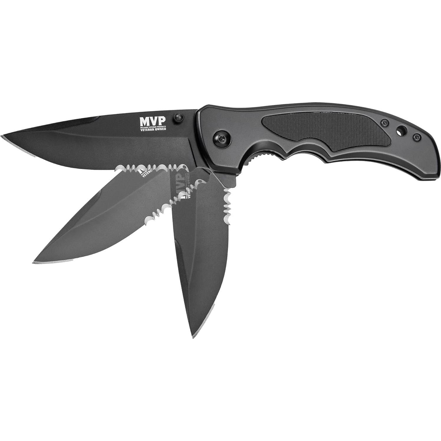 Cuchillo Táctico Plegable MVP 1805-SOT Negro Titanio