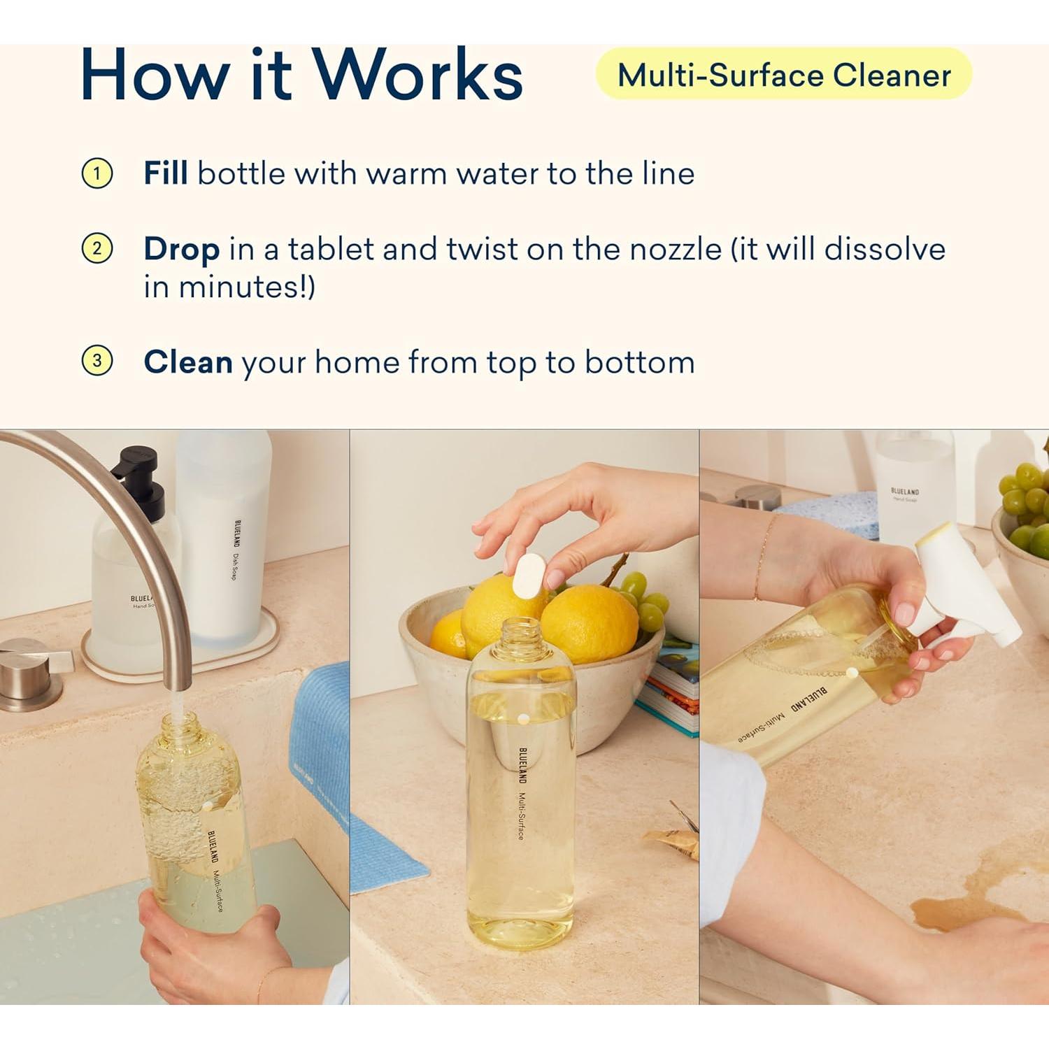 Limpiador Multi-superficie Ecológico BLUELAND 4 Recargas 710ml