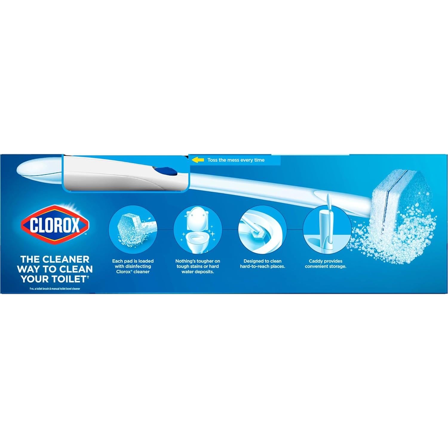 Kit de limpieza inodoro Clorox ToiletWand con 6 recargas