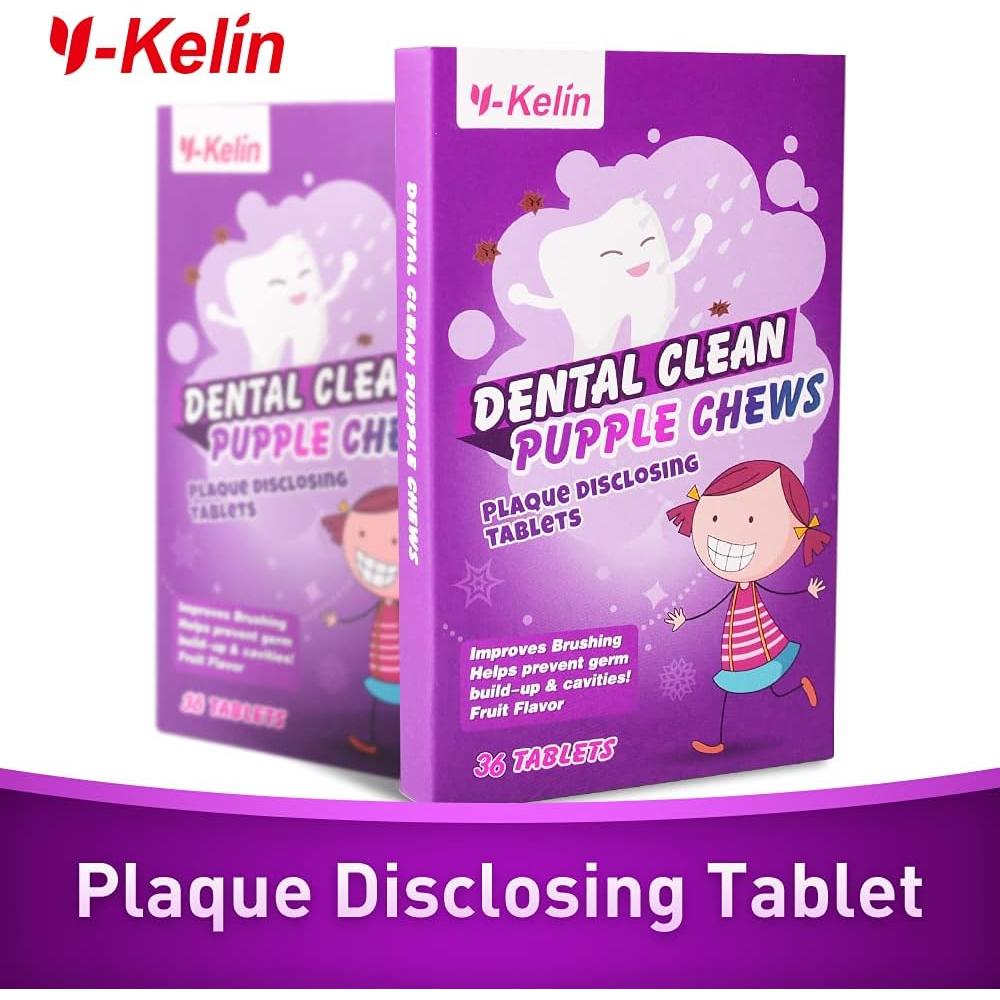 Tabletas Reveladoras de Placa Dental Y-Kelin - 36 Unidades