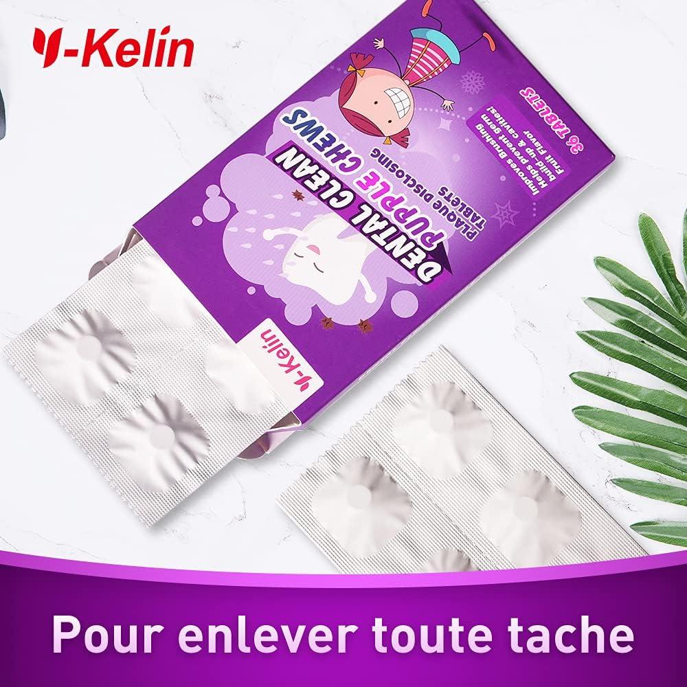 Tabletas Reveladoras de Placa Dental Y-Kelin - 36 Unidades