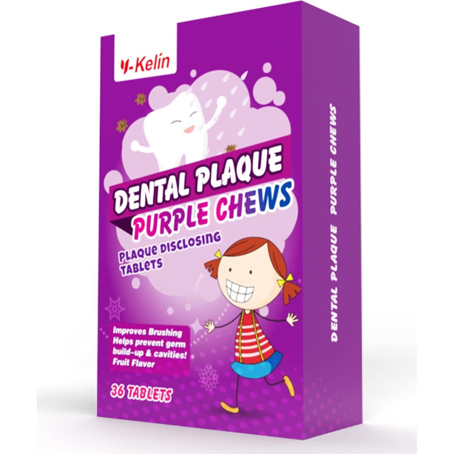 Tabletas Reveladoras de Placa Dental Y-Kelin - 36 Unidades