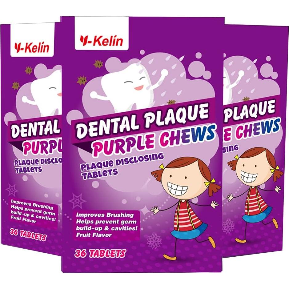 Tabletas Reveladoras de Placa Dental Y-Kelin - 36 Unidades