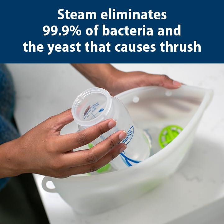 Bolsa Esterilizadora de Silicona Dr. Brown + 2 Botellas 250 mL