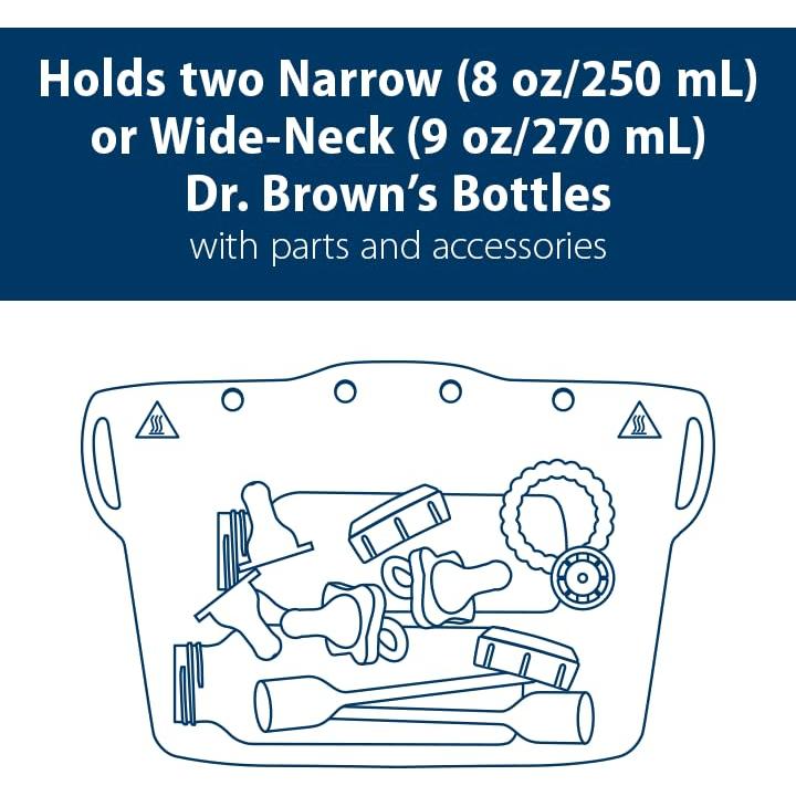 Bolsa Esterilizadora de Silicona Dr. Brown + 2 Botellas 250 mL