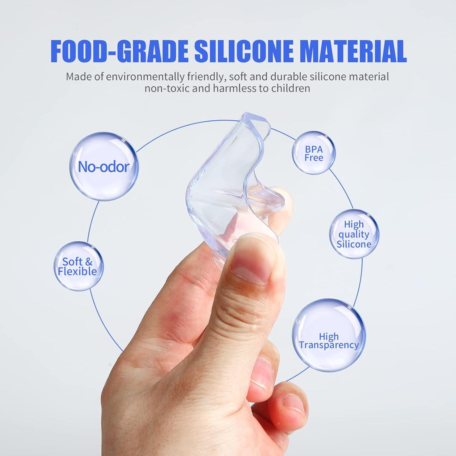 Protectores de Esquinas Transparentes TenLaitech - Paquete de 8