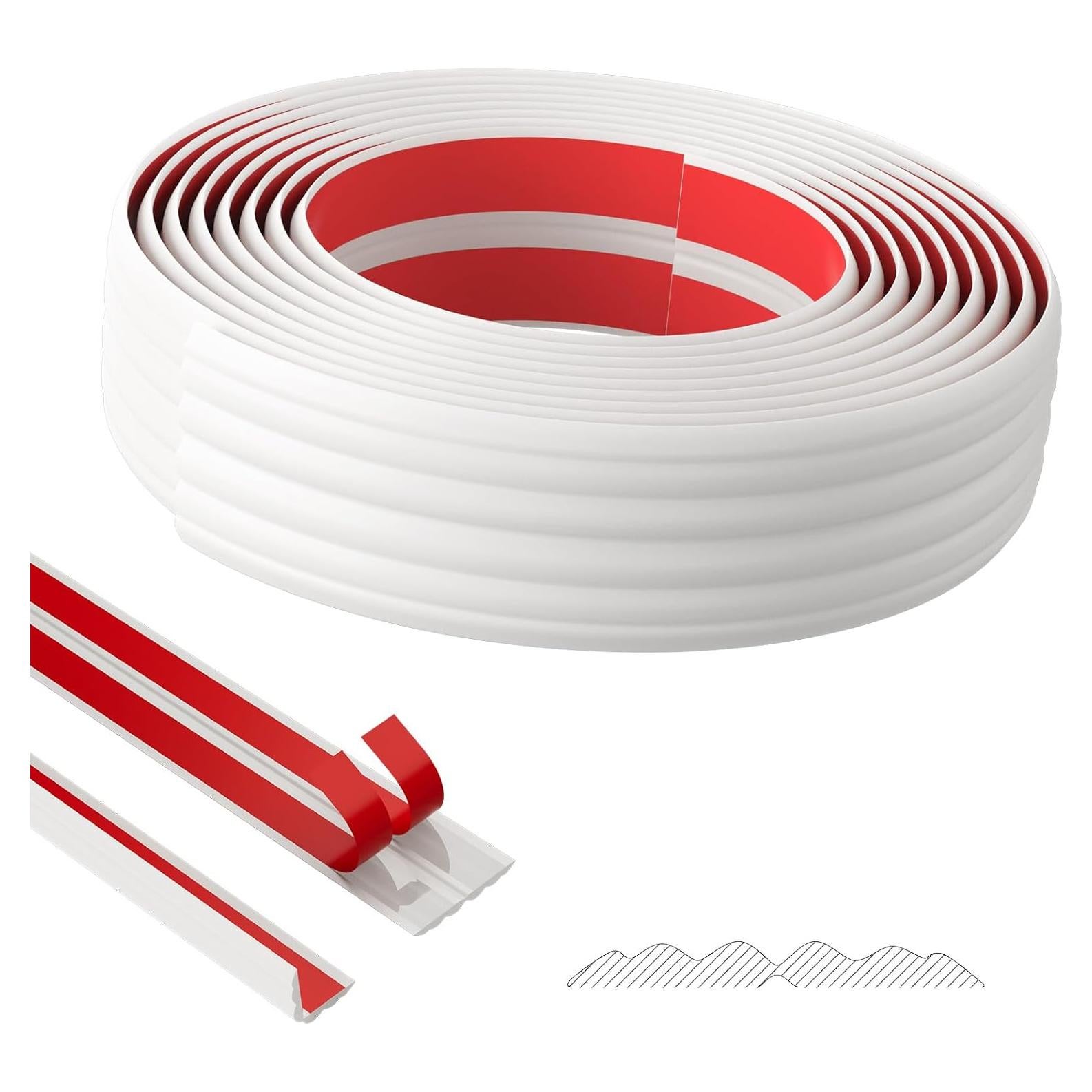 Protector de esquina Duzzy 3.2m autoadhesivo blanco TPE