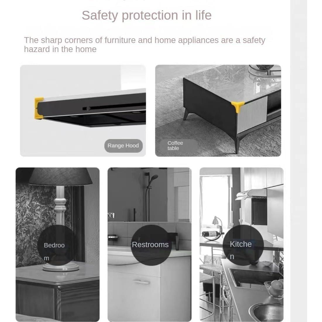 Protectores de Esquinas de Silicona HAILANA - Juego de 4 Unidades