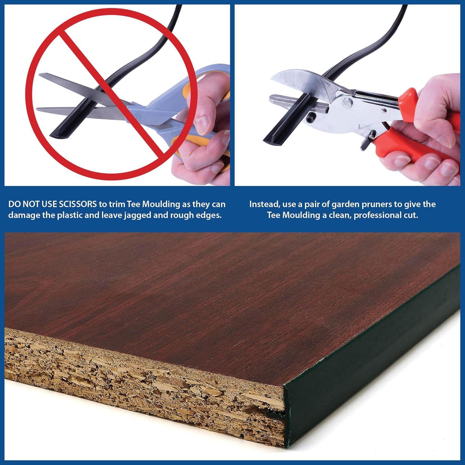 T Molding Negro 3.66m Outwater para Paneles 1.9cm Grosor