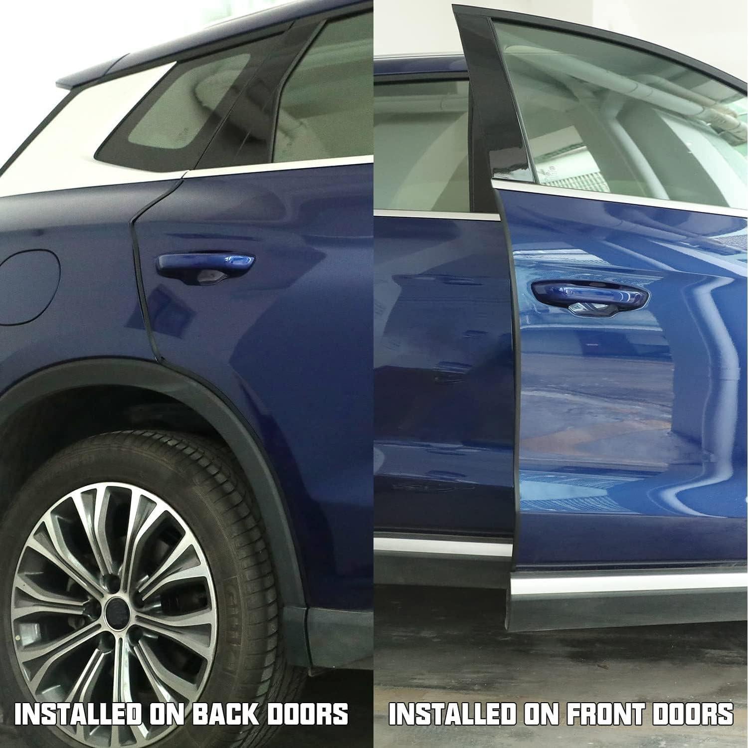 Winunite Protector de Bordes de Puertas de Coche 5M Negro