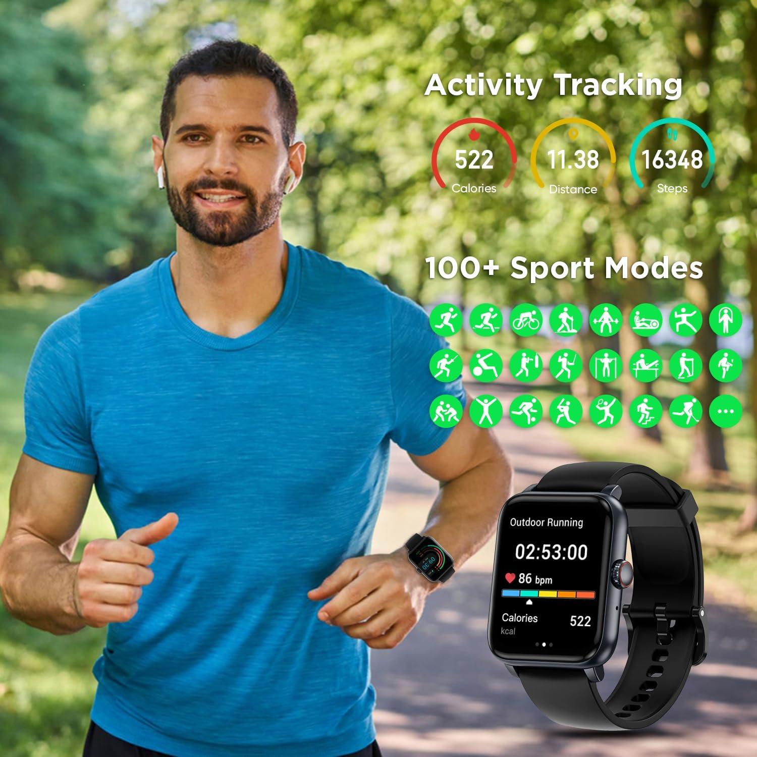 Reloj Inteligente BENIO GT 1 con Monitoreo de Salud y 100 Modos