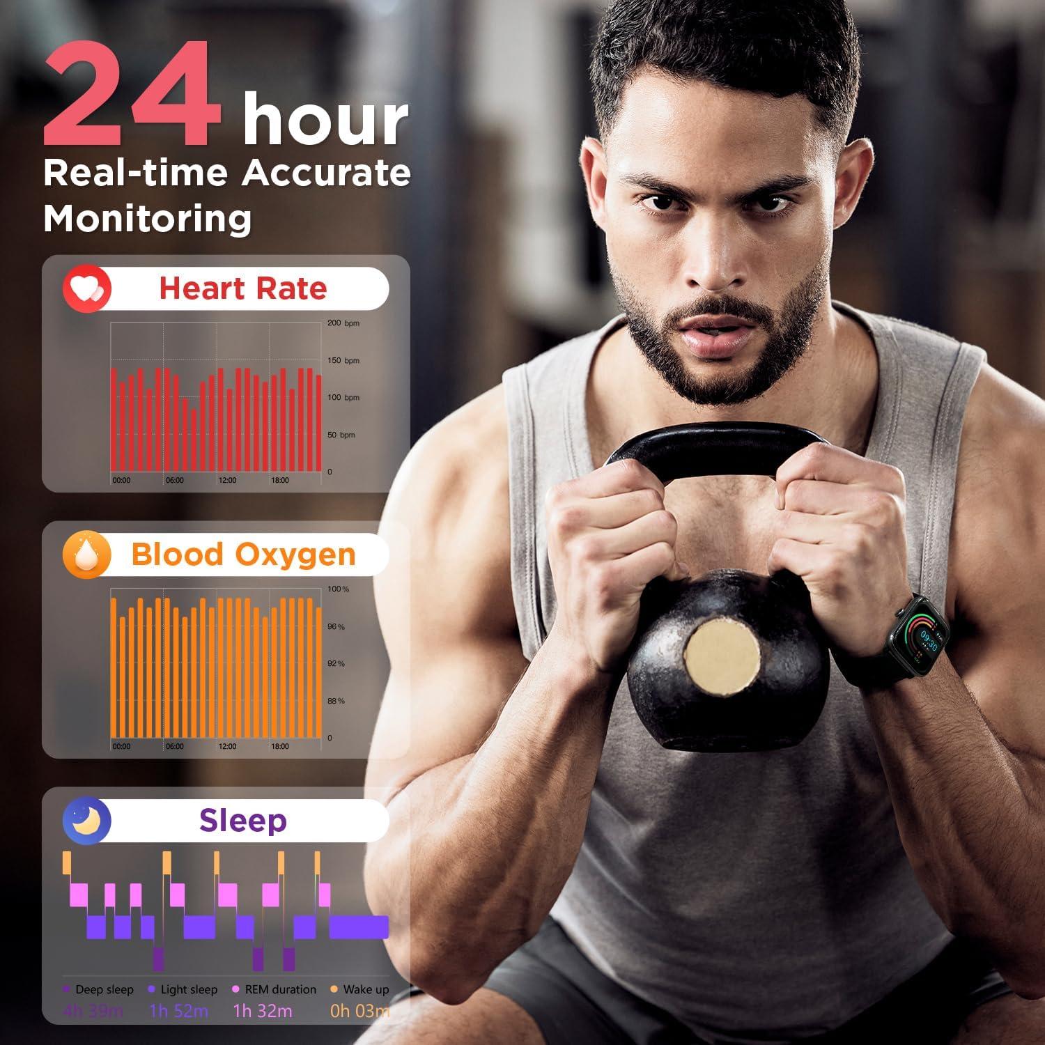 Reloj Inteligente BENIO GT 1 con Monitoreo de Salud y 100 Modos