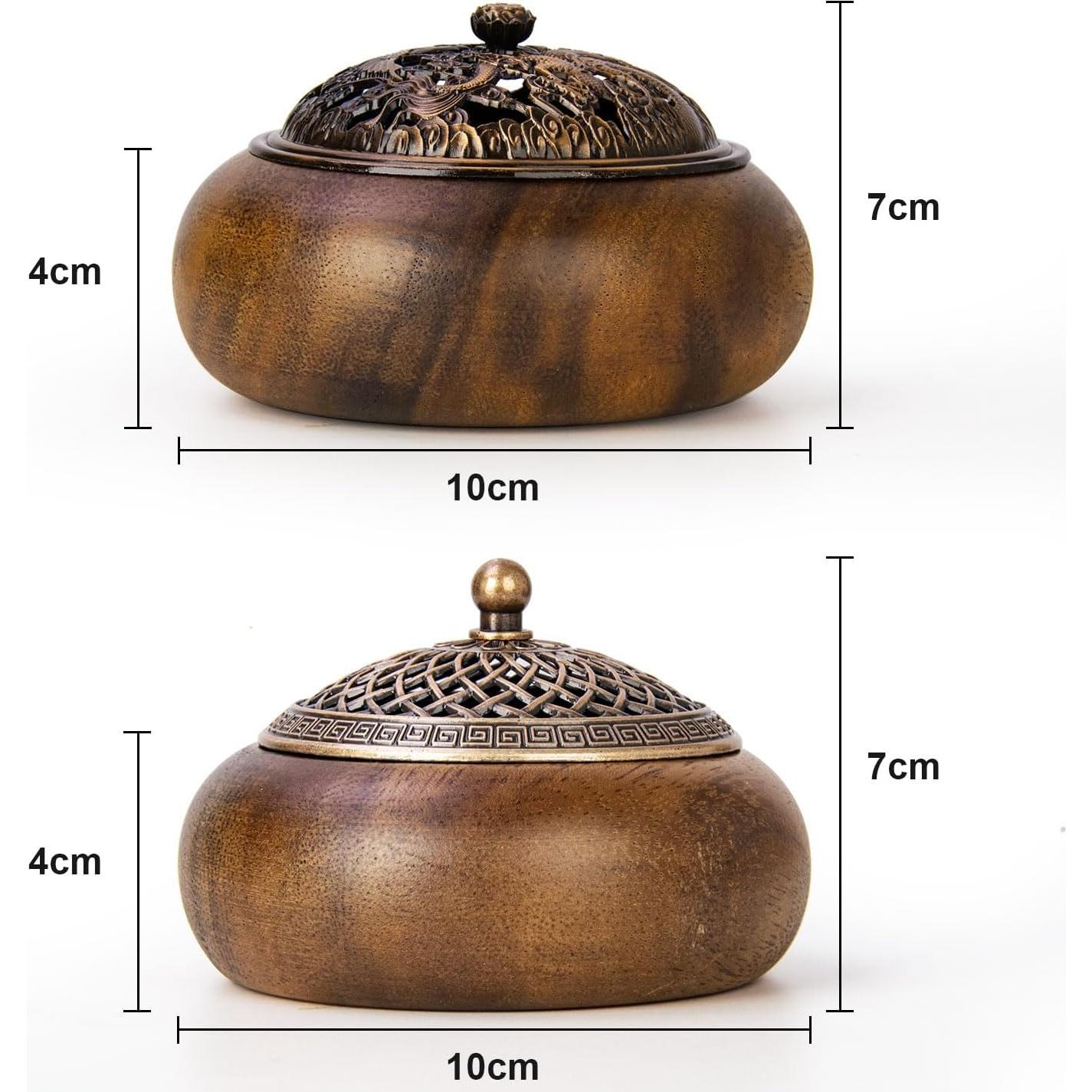 Paquete de 2 Soportes para Incienso Xisakaca Redondo 10cm