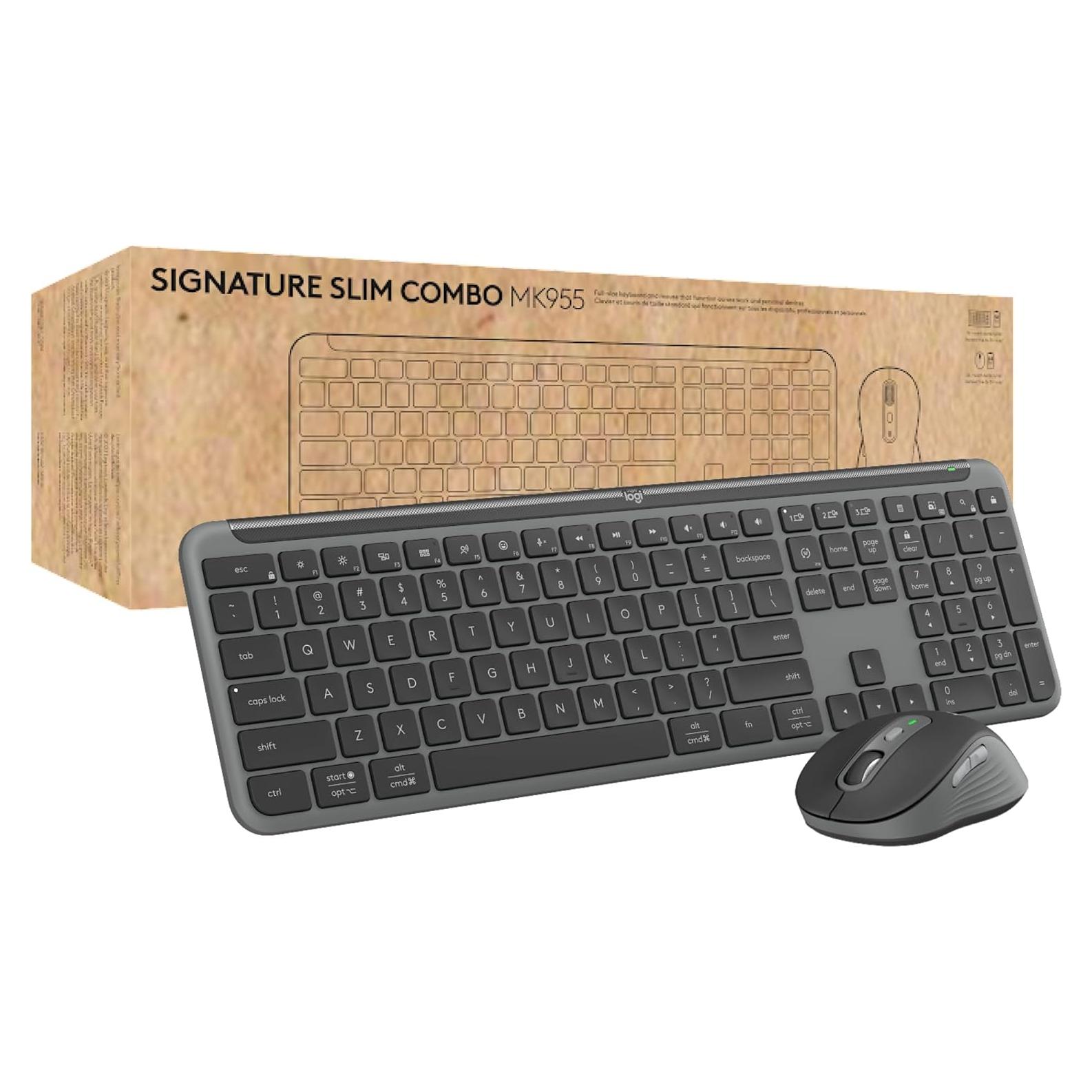 Logitech Signature Slim MK955 Combo Inalámbrico Grafito