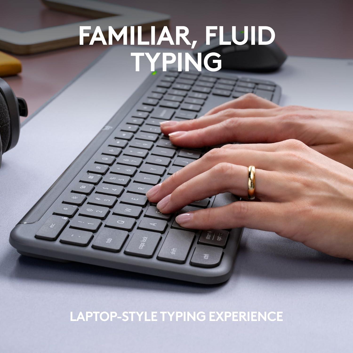 Logitech Signature Slim MK955 Combo Inalámbrico Grafito