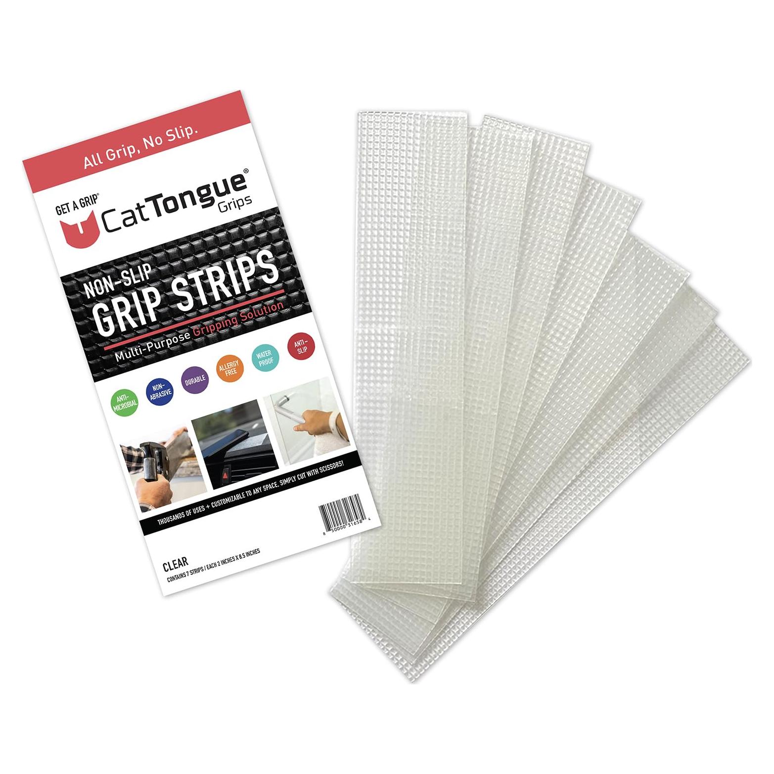 Tiras antideslizantes CatTongue 1-Pack Transparente 5x21cm