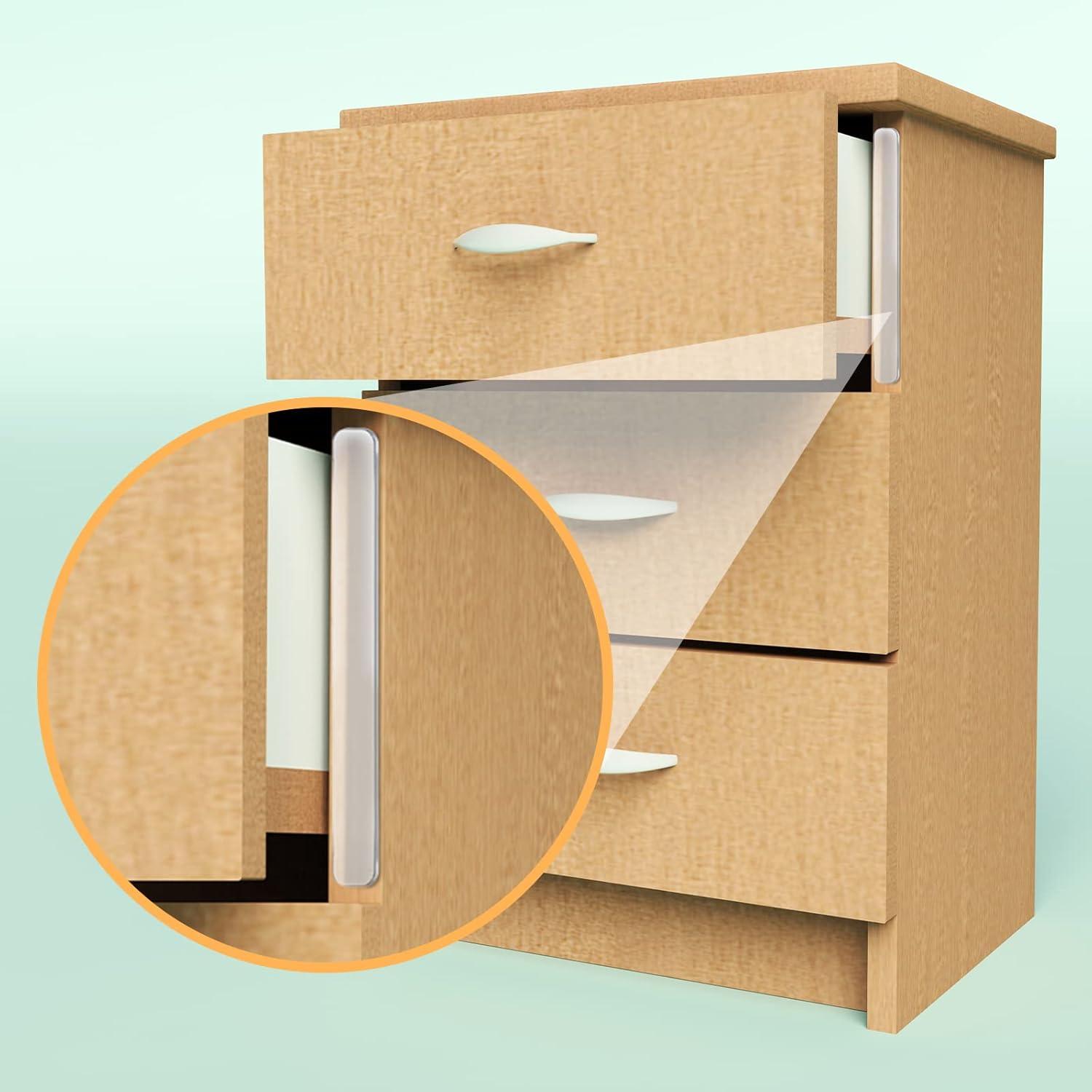 Shappy 44 Piezas Protectores de Puerta y Gabinete Transparentes