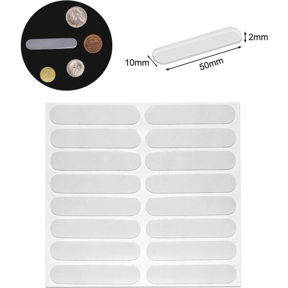 Topes de Vidrio GINOYA 16pcs Silicona Adhesiva 50mm