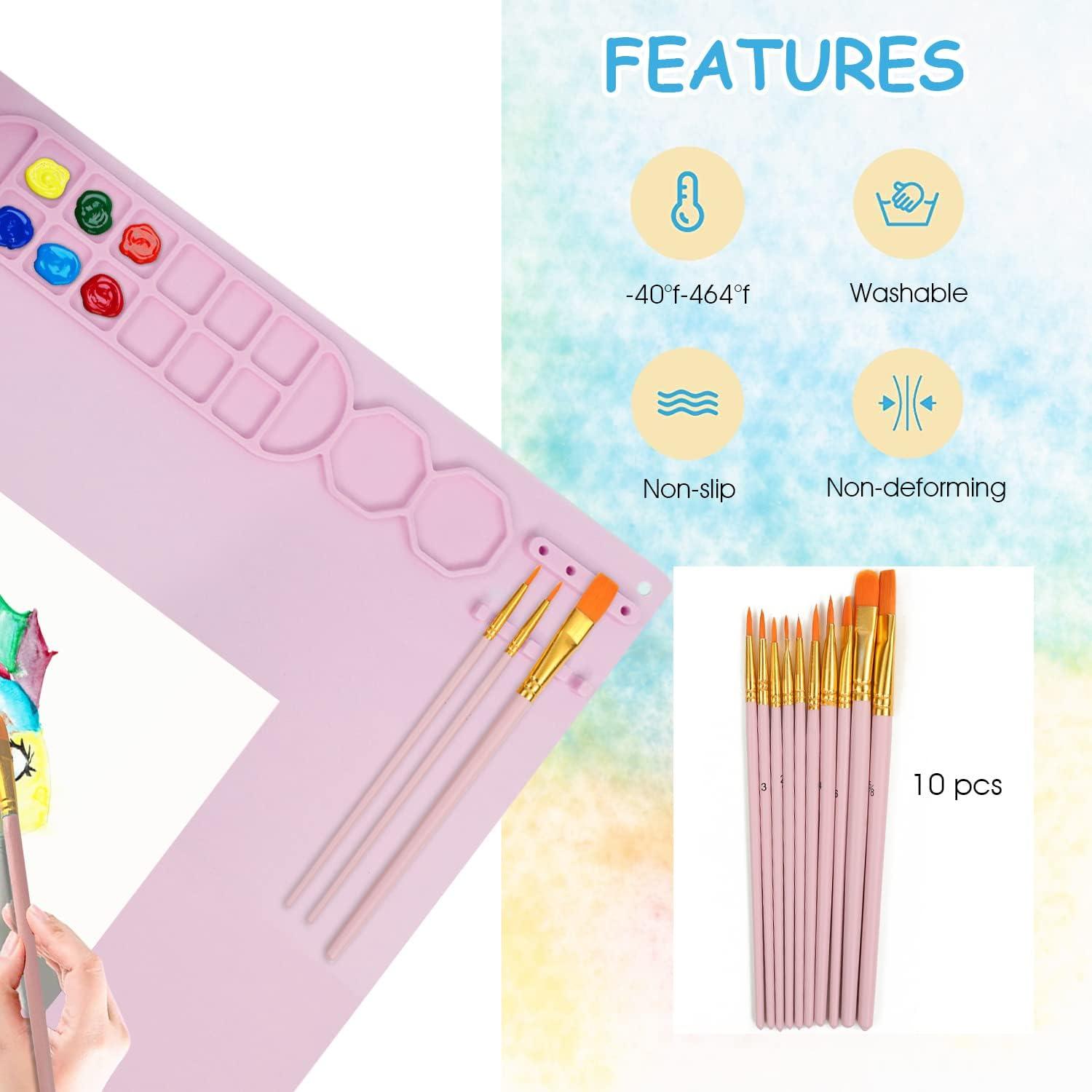 Alfombrilla de Silicona Fitous 50.8x40.6cm Antiadherente Rosa