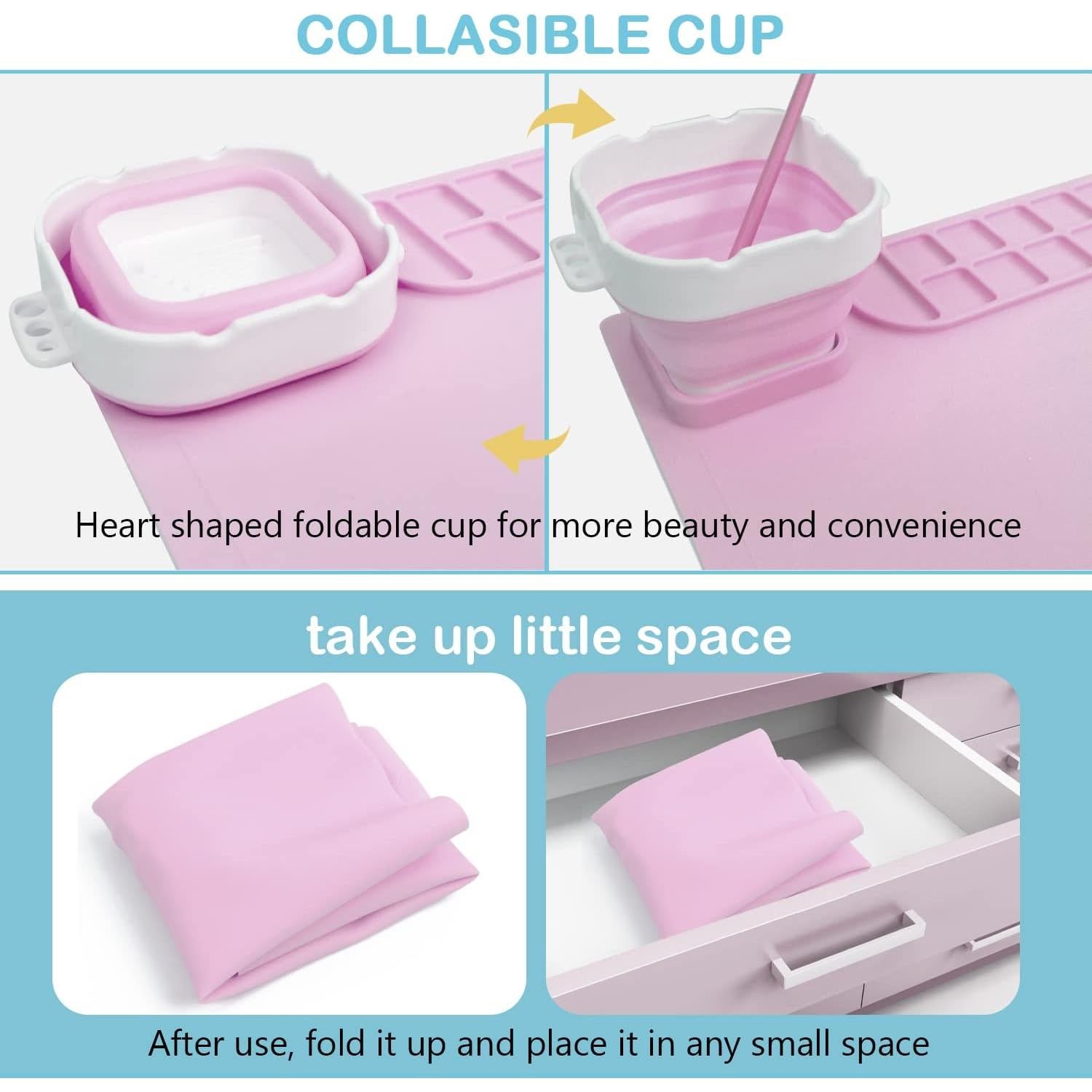 Alfombrilla de Silicona Fitous 50.8x40.6cm Antiadherente Rosa