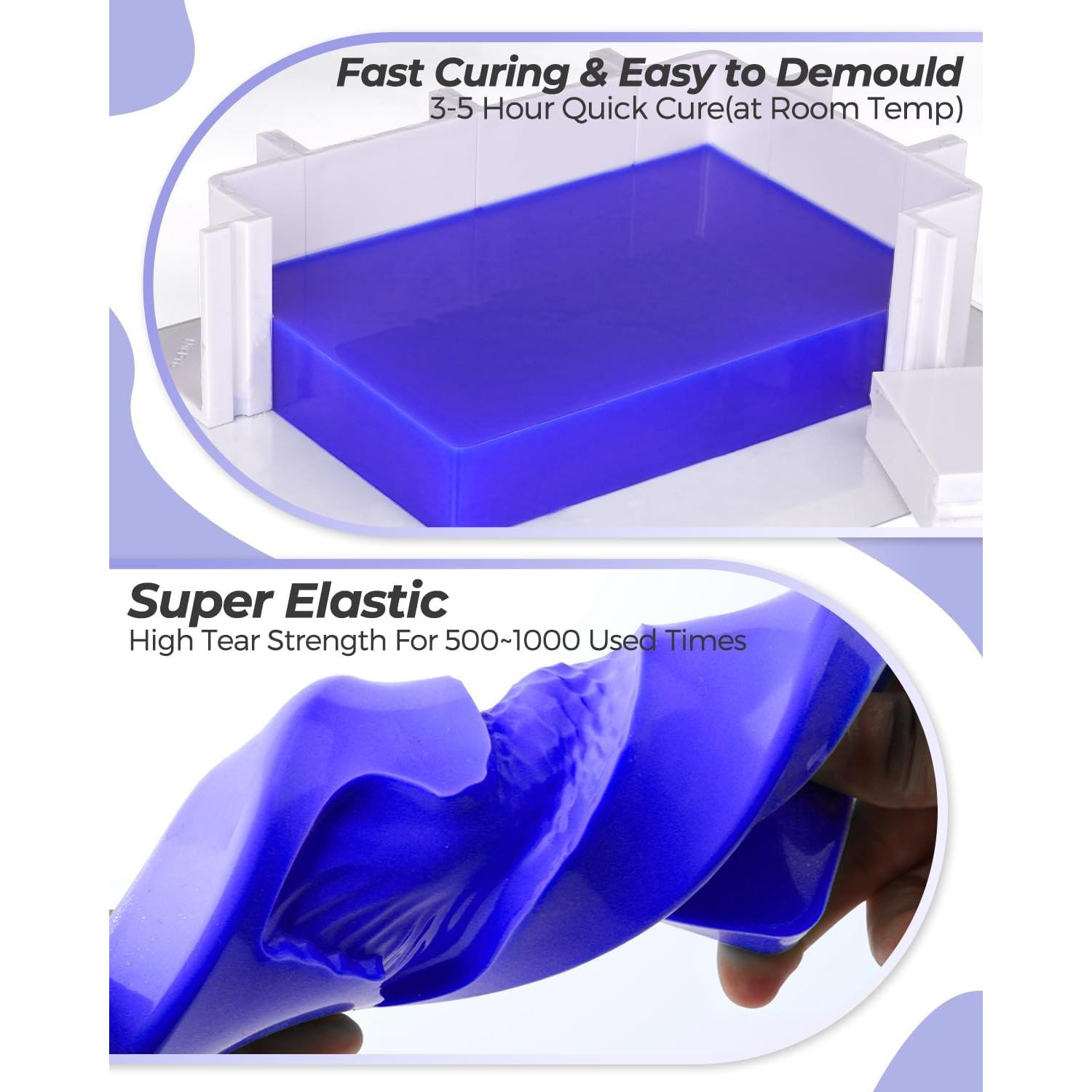 Kit de Moldes de Silicona Nicpro 250 Oz (7.09 L) 30A