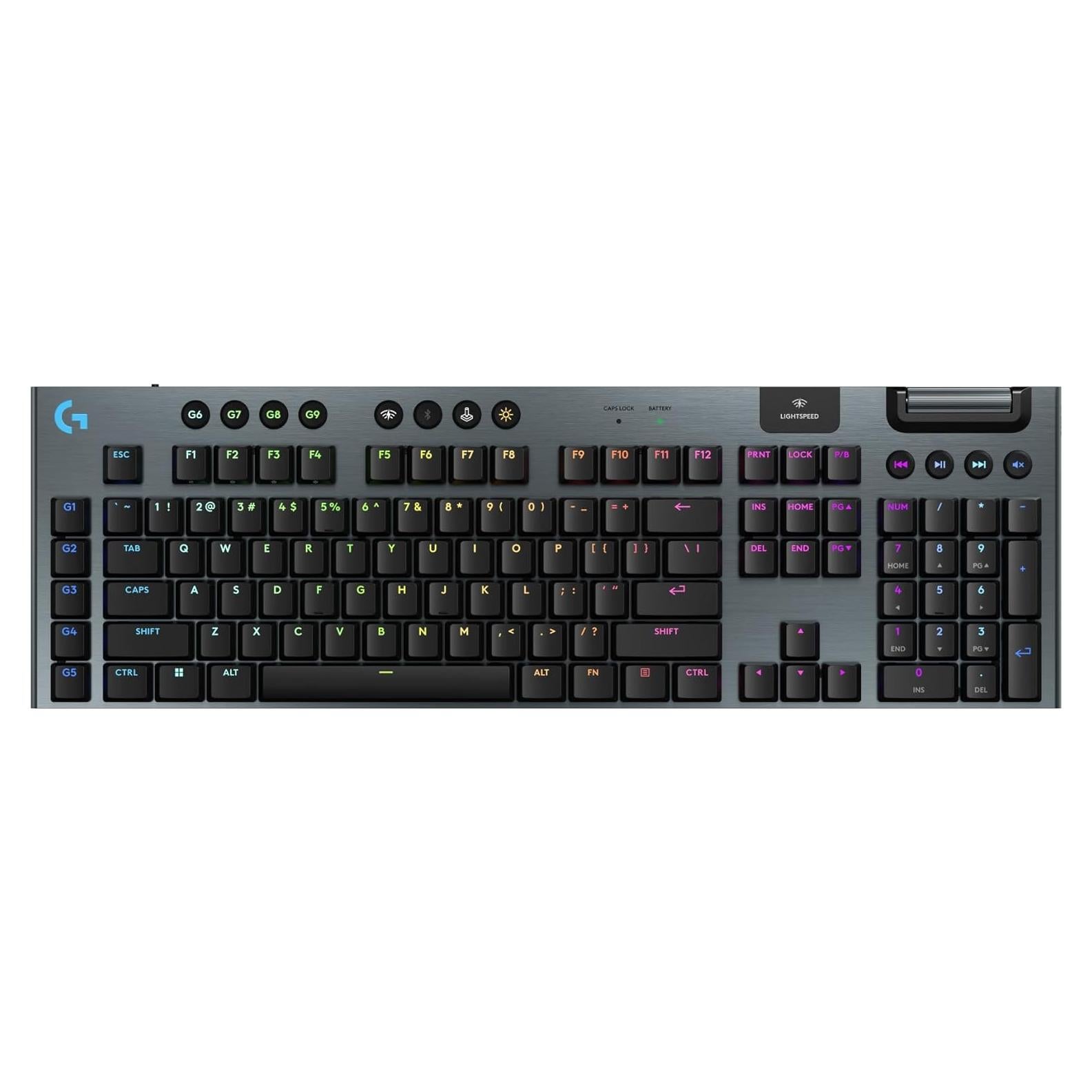 Teclado Inalámbrico Logitech G915 X RGB Mecánico - Negro