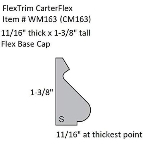 Moldura Flexible FLEXTRIM WM163 17.5mm x 35mm x 3.66m Beige