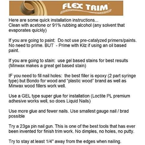 Moldura Flexible FLEXTRIM WM163 17.5mm x 35mm x 3.66m Beige