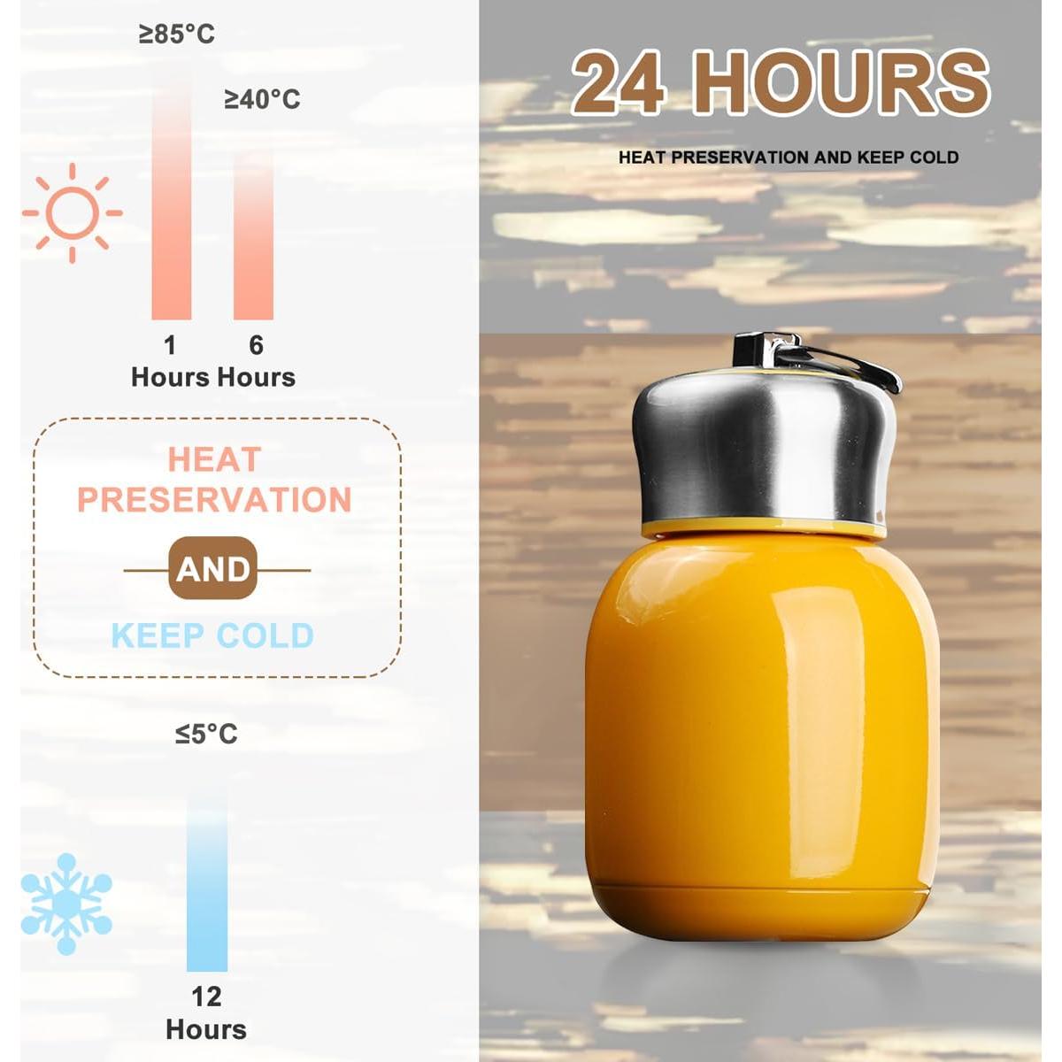 Botella de Agua Aislada Redson 200ml Naranja para Niños