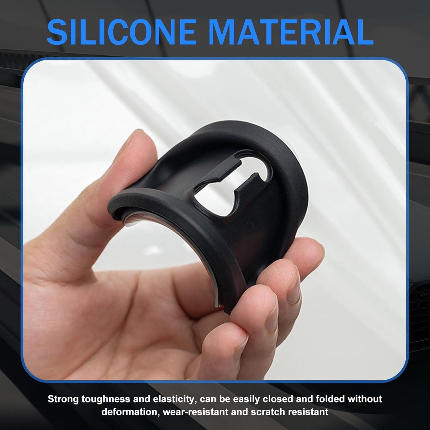 Protector de Cerradura de Puerta de Coche cerfioo 2 PCS Silicona