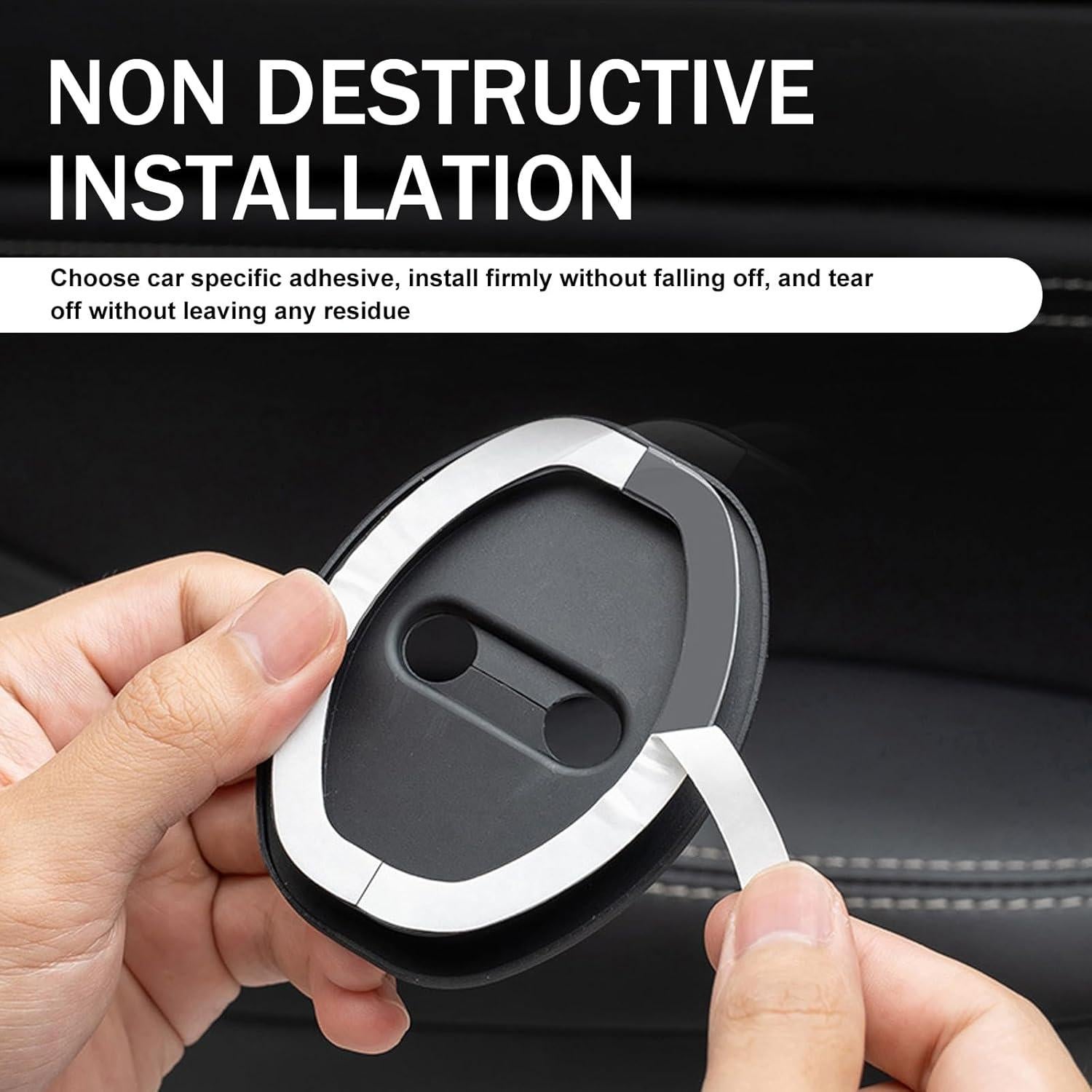 Protector de Cerradura de Puerta de Coche cerfioo 2 PCS Silicona