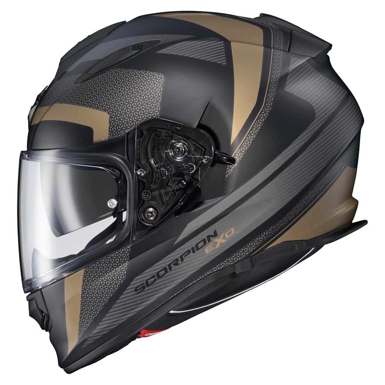 Casco ScorpionEXO Ryzer Oro Evolución Mediano con Visera