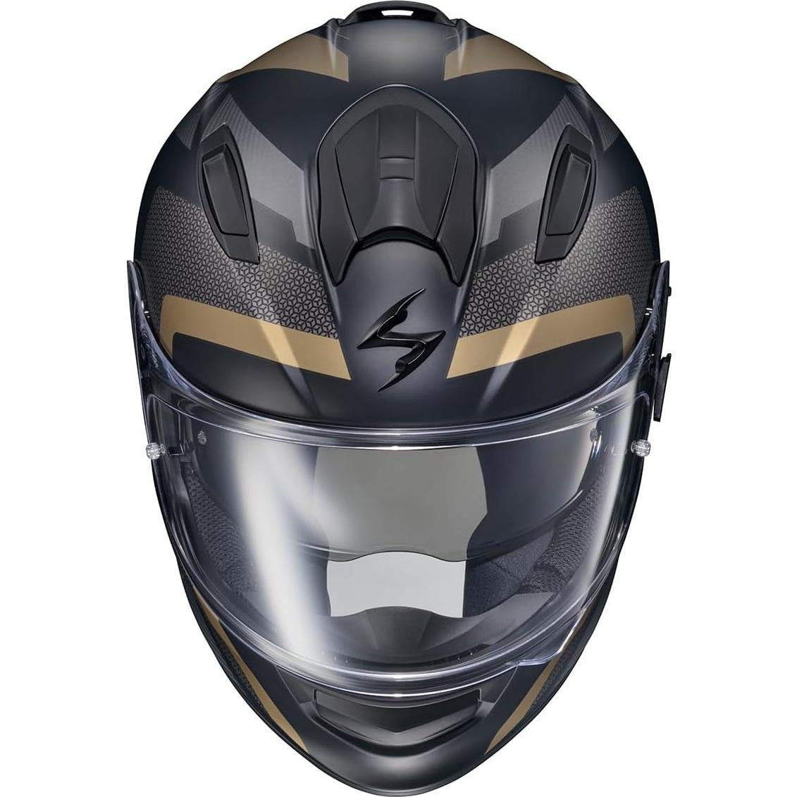 Casco ScorpionEXO Ryzer Oro Evolución Mediano con Visera