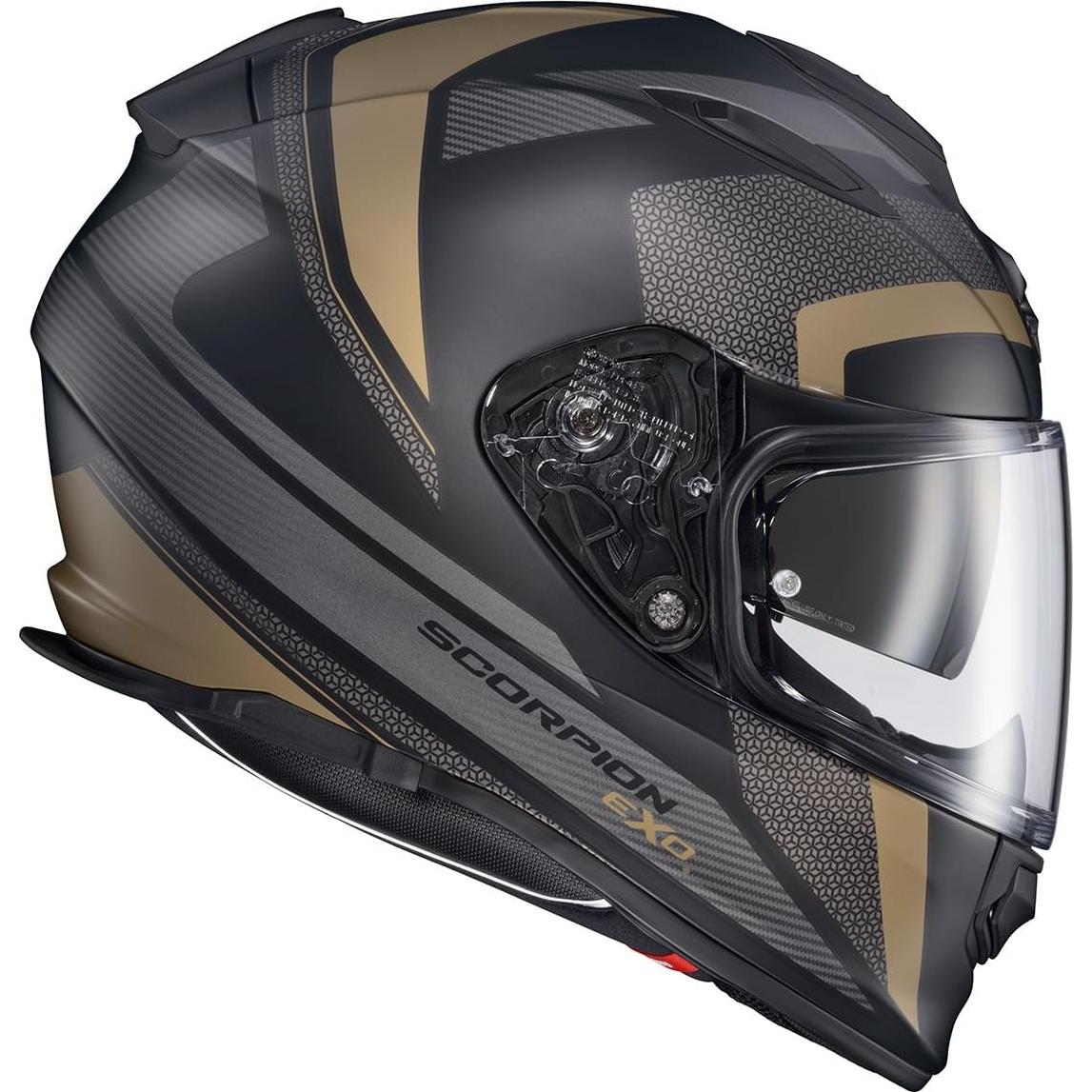 Casco ScorpionEXO Ryzer Oro Evolución Mediano con Visera