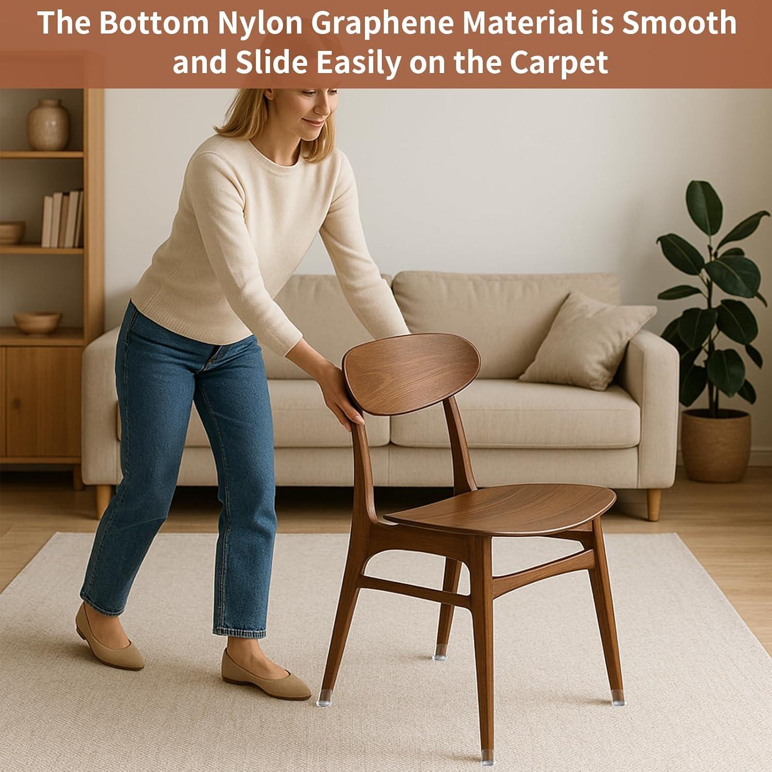 Ezprotekt 24 Tapas de Silicona para Patas de Silla 15-19mm