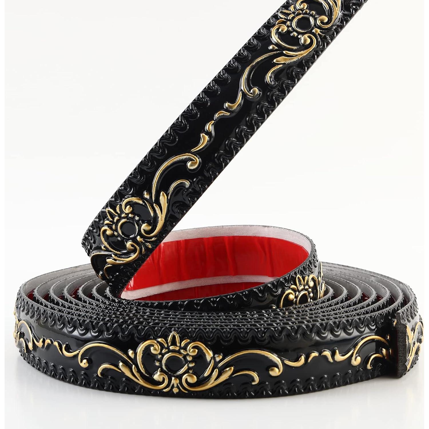 Moldura de Pared Flexible Gaahing 5m x 3.6cm Autoadhesiva Negra