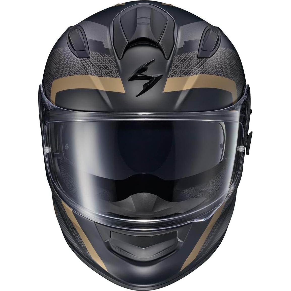 Casco ScorpionEXO Ryzer Oro Evolución X-Large con Visera