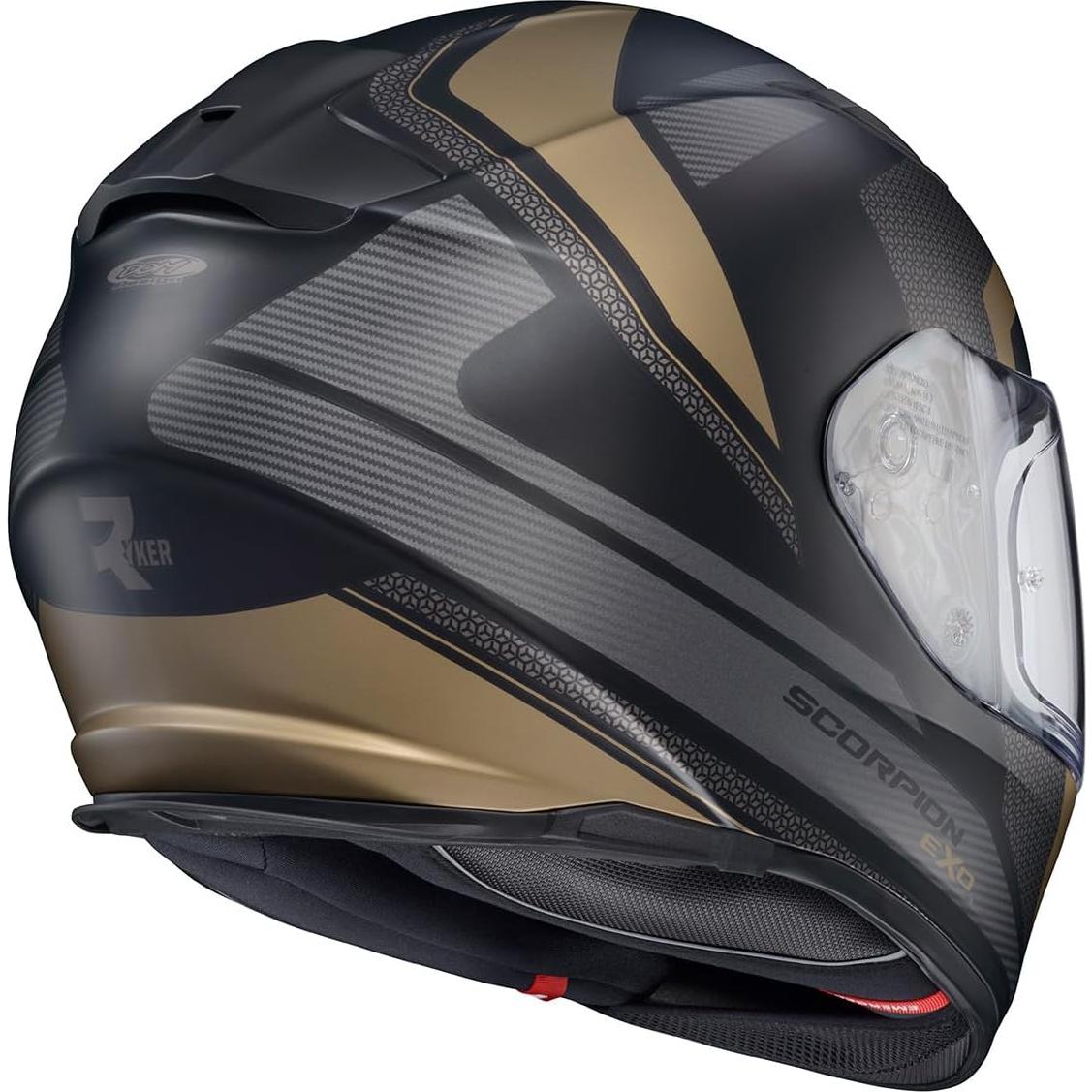 Casco ScorpionEXO Ryzer Oro Evolución X-Large con Visera