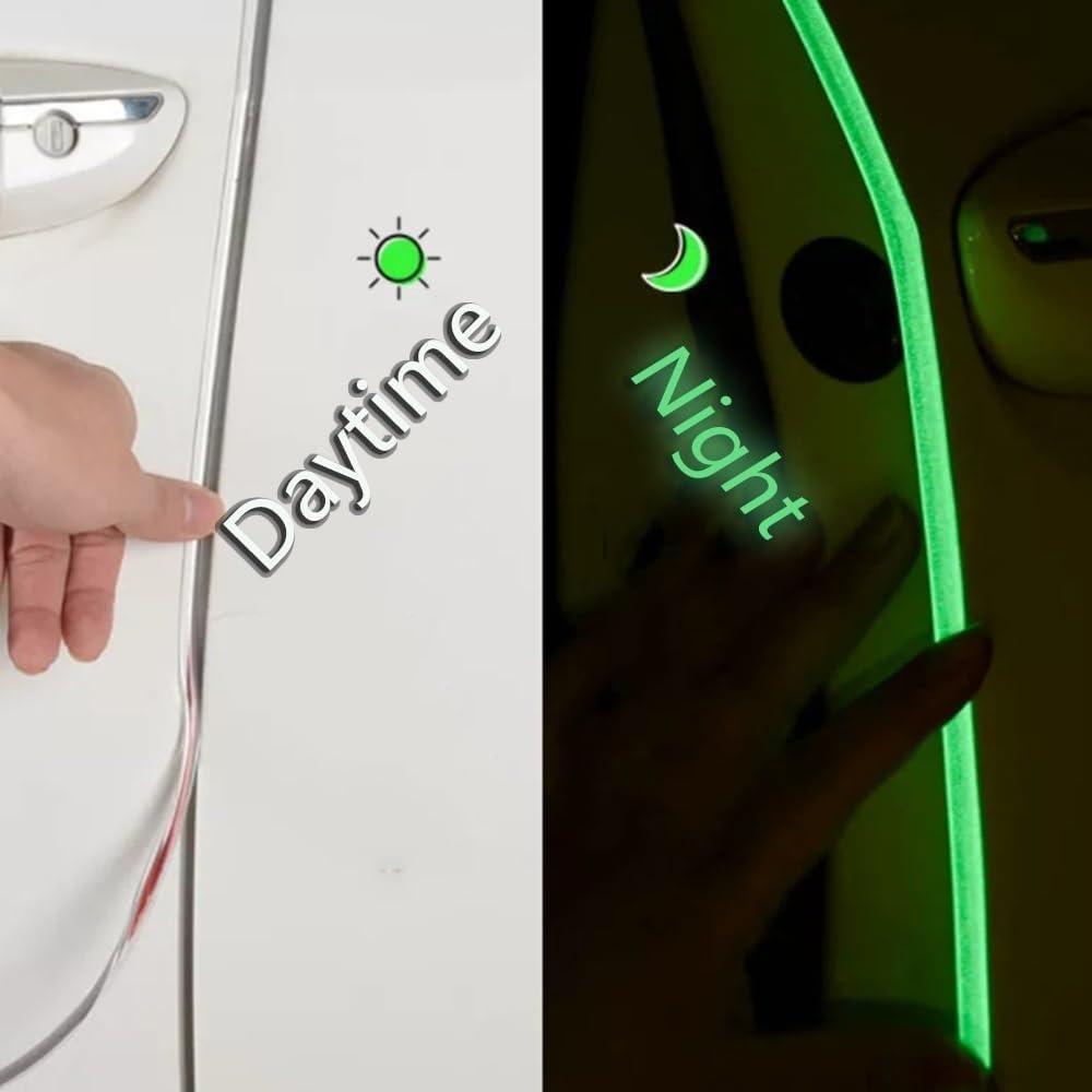 Protector de Borde de Puerta Brillante en la Oscuridad 5 m Silicona