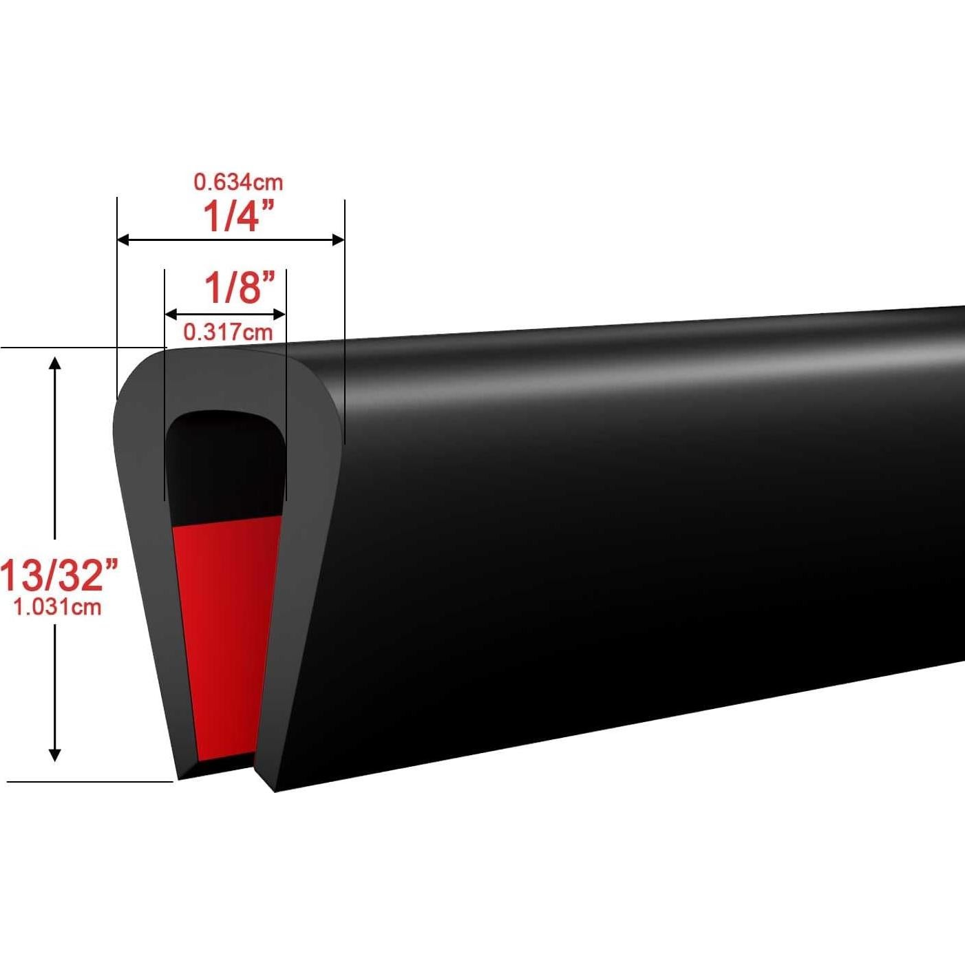 Bisel de Silicona Autoadhesivo Pettyelf Negro 3.05 m