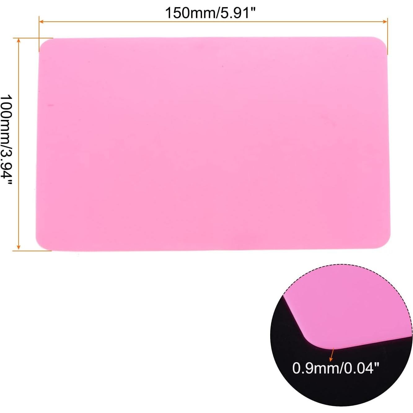 Alfombrillas de Silicona HARFINGTON 3pcs Rosa 15x10cm