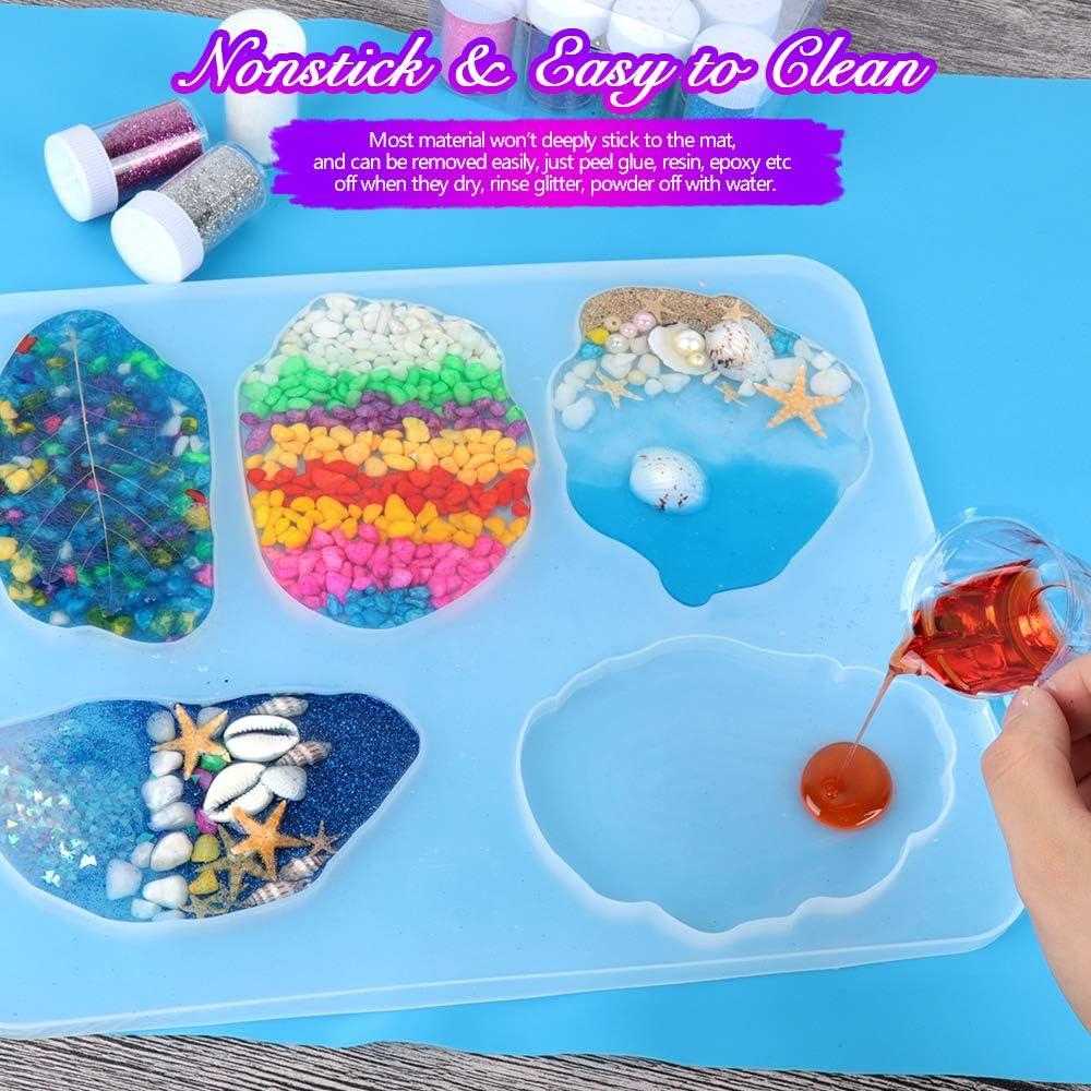 Alfombrilla de Silicona LEOBRO 59.4x39.6 cm Azul para Manualidades