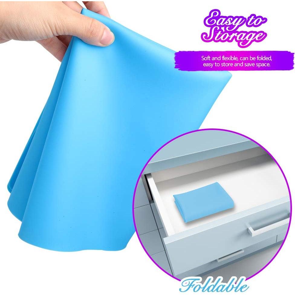 Alfombrilla de Silicona LEOBRO 59.4x39.6 cm Azul para Manualidades