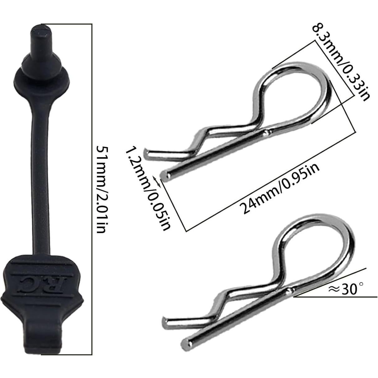 Clips Universales para Carro RC TGCWENG 8PCS con Tiradores